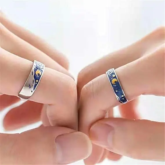 matching best friend rings boy and girl