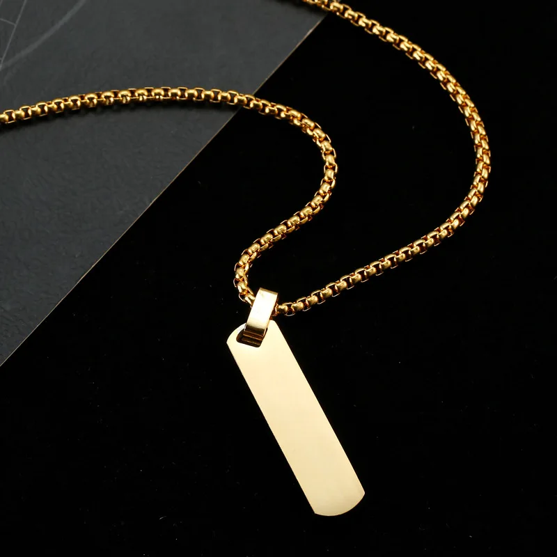 Blank Stamp Engraved Pendant