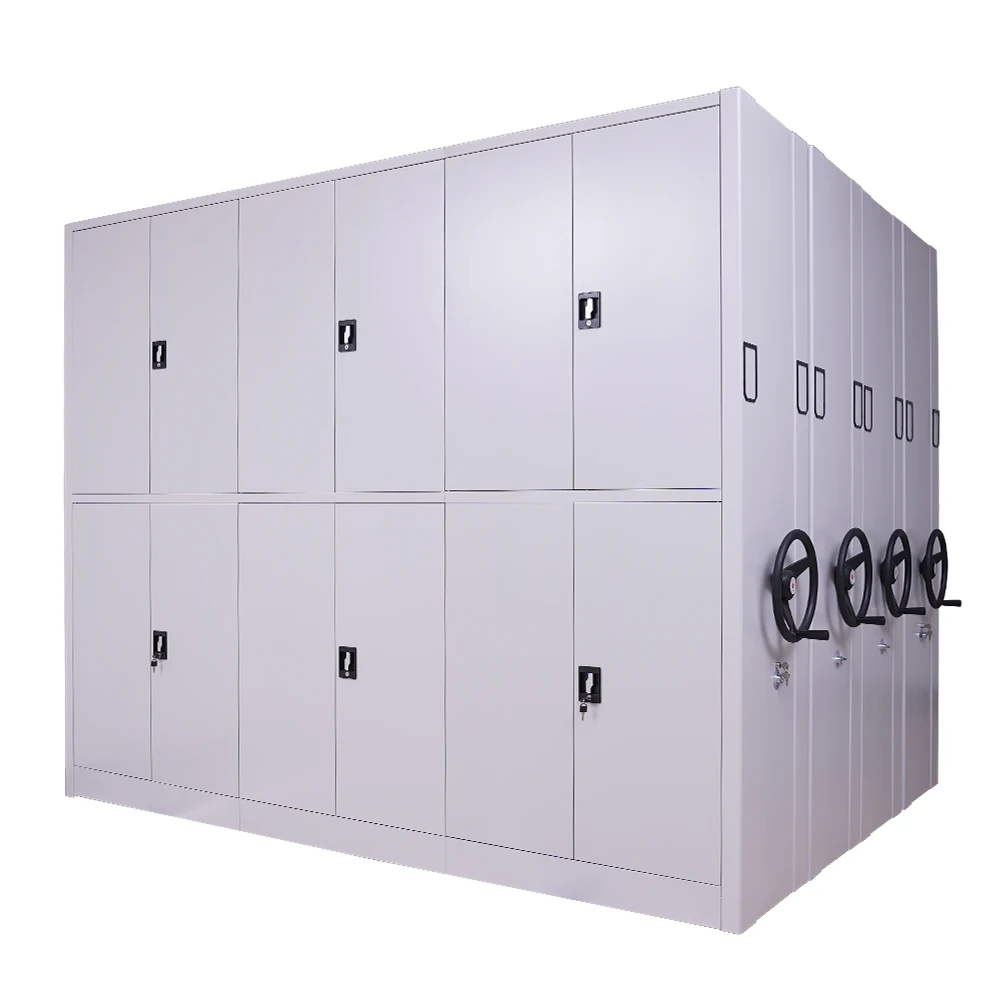 Filing Cabinet Specific Use and Commercial Furniture General Use Hand Push Metal Mobile Compactor
