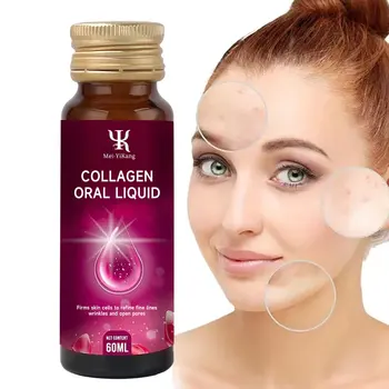 Custom 60ml bottle Skin Whitening Brightens Collagen Drinks Gluta Supplements Anti-Aging Hyaluronic Acid Oral Liquid