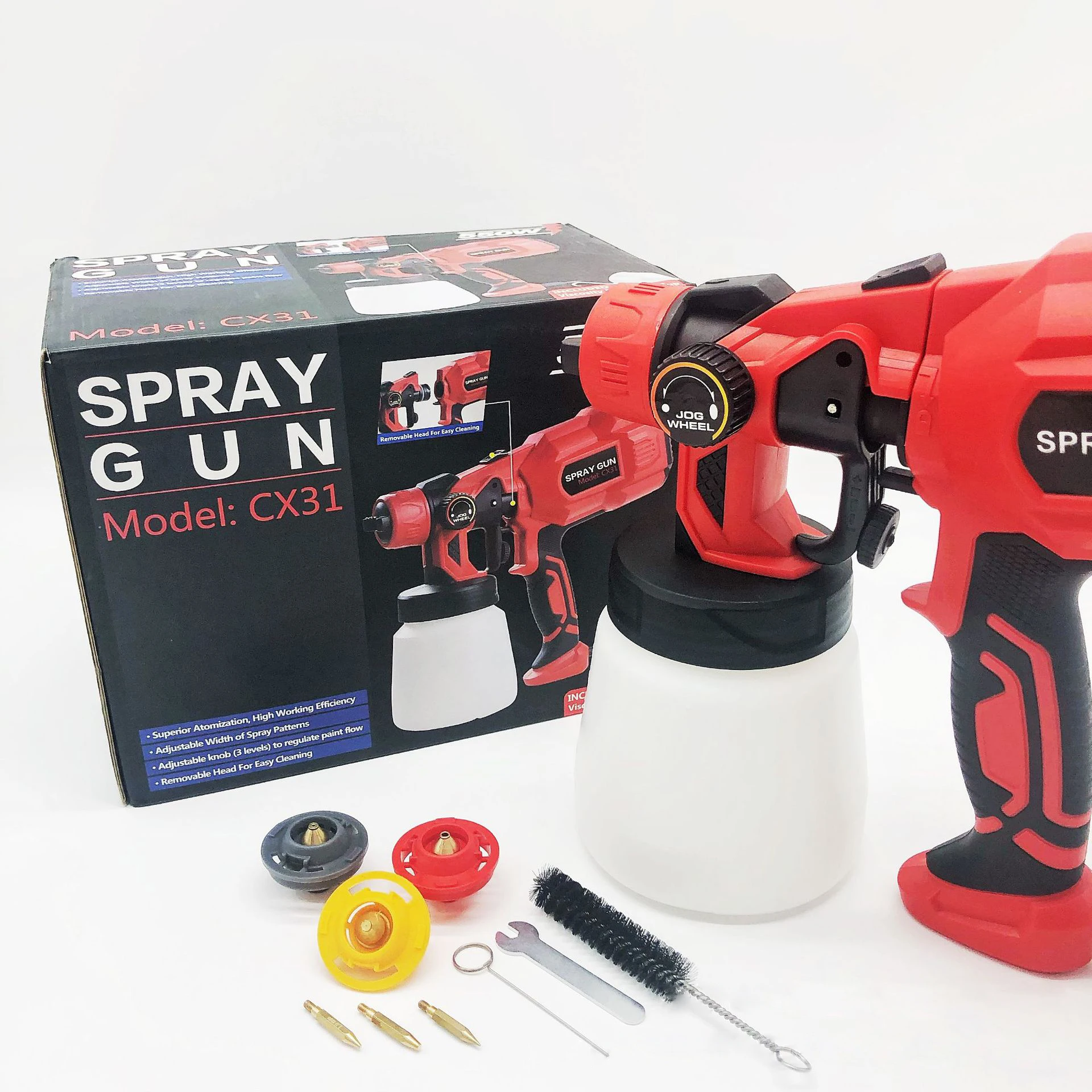 Hvlp Easy Clean Different Nozzle Size Cordes Paint Spray Gun With