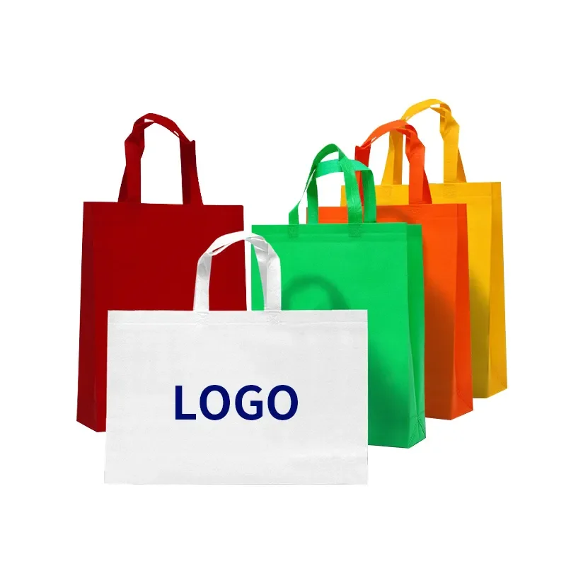 Printed Eco Grocery Printable Gift Reusable Recycled Non-woven Laminate Promotional Custom Non Woven Shopping Tote Bag with logo factory