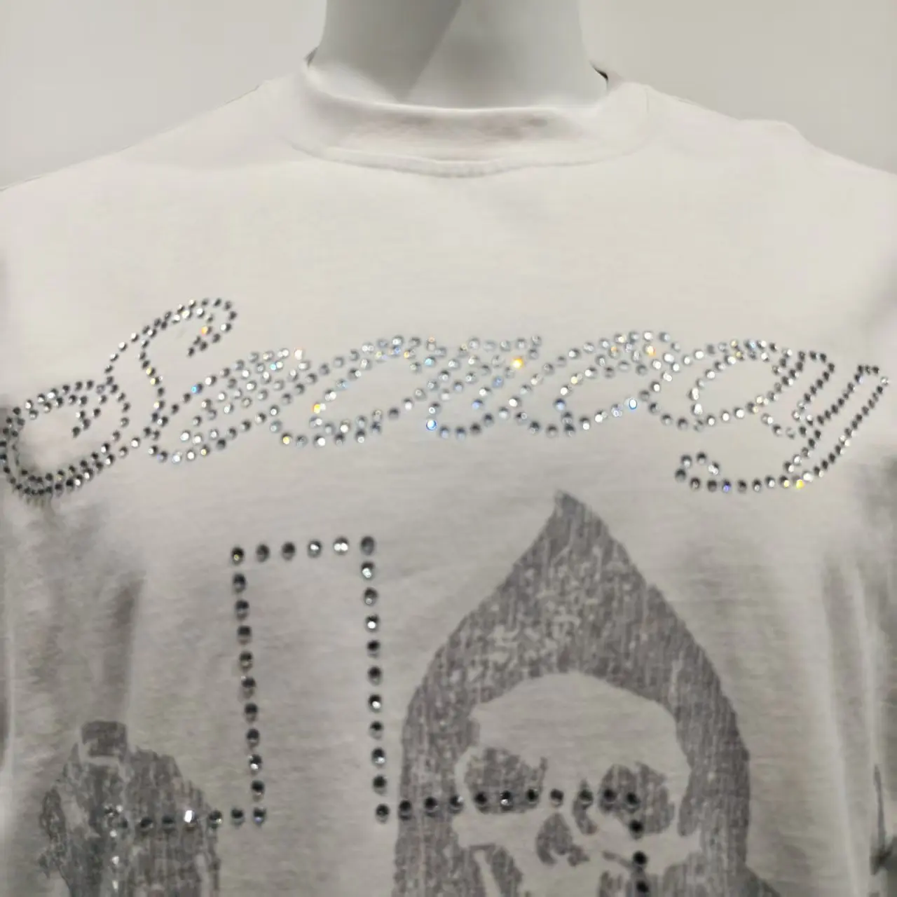 Custom High Quality Screen Print Oversized T-shirt Manufacturers Cotton Black Cropped Boxy Pearl Nail Graphic t Shirt for Men gallery 3