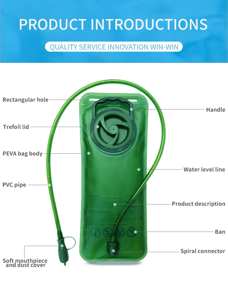 Dj030 Hydration Backpack 3l Water Bladder Bag Tactical Water Bladder 3