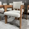 Rovere bianco con tessuto Bouclé