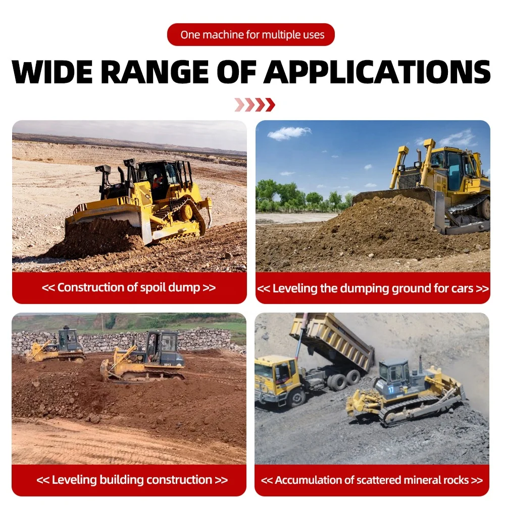 Высокопроизводительная бульдозерная техника выполняет работу эффективно