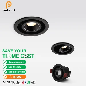 Recessed Spot Light with 90mm Aperture,  Adjustable Angle, Ideal for High-wattage Indoor Lighting and Home Office/commercial Use