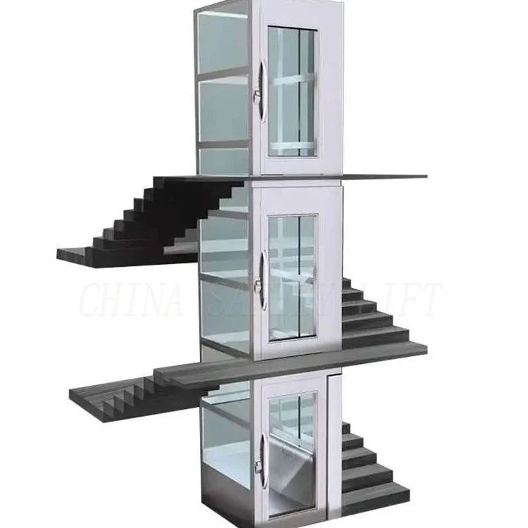Safe Convenient Silent Home Lift Customized Home Hydraulic Elevator Low Cost with Derrick House Lift