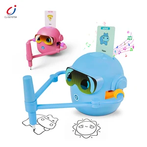 Chengji Kids Learning Flashcard Reader Speech Machine Toy Smart Drawing Robot for Kids Educational Painting Toy Learning Present