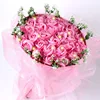 33 bouquets of chiffon powder
