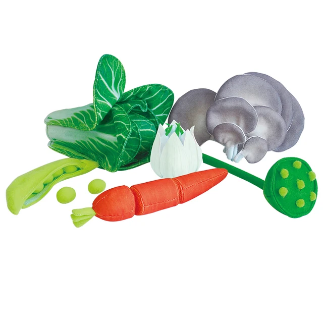 Children's Fabric Vegetable Role Play Cooking Toy for Kitchen & Food Games