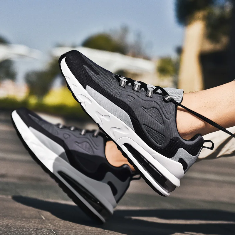 Спортивный стиль, изготовленные на заказ вязаные кроссовки для бега, простая повседневная прогулочная обувь, Oem кроссовки, дышащая обувь для мужчин