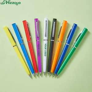Lightweight Luxury Black White Pen with Logo Custom Branded Hotel Cheap Ballpoint Pen for Promotion