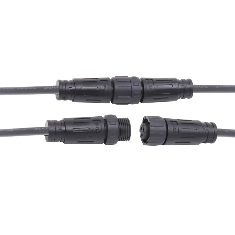 Aohua Custom Mini Waterproof IP67 Connector for LED Outdoor Automotive Lighting M12 2pin 3pin 4pin 5pin 6pin 7pin 8pin