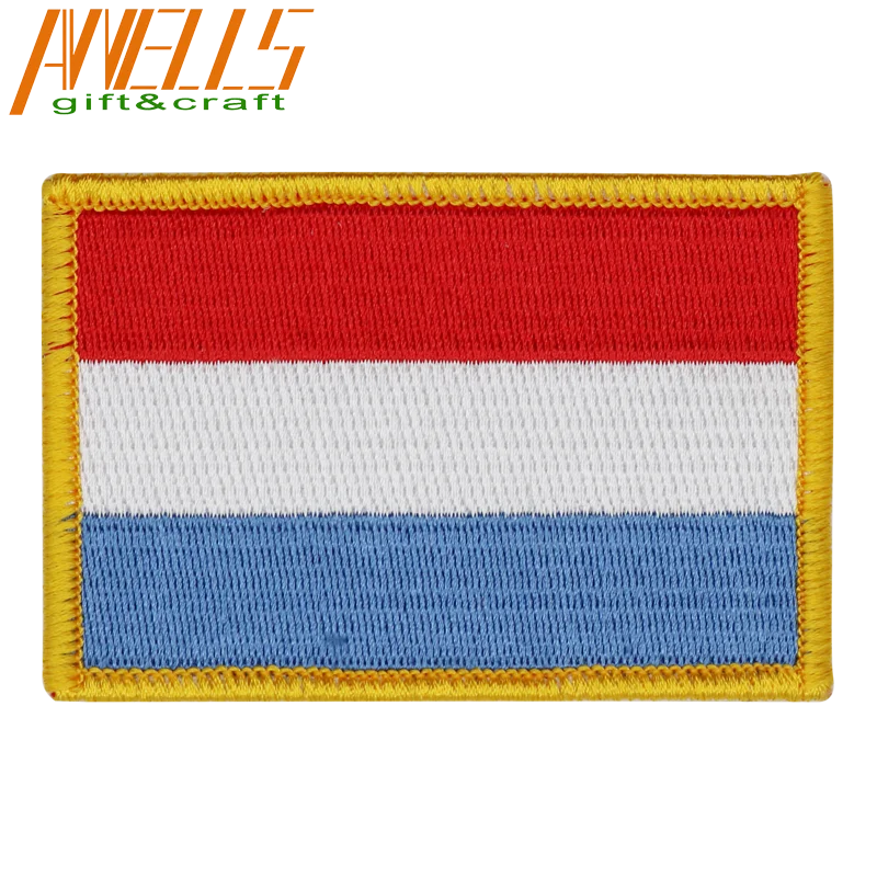 High Quality National Symbol Patches Durable And Fade Resistant For Travel Bags Uniforms And Team Events