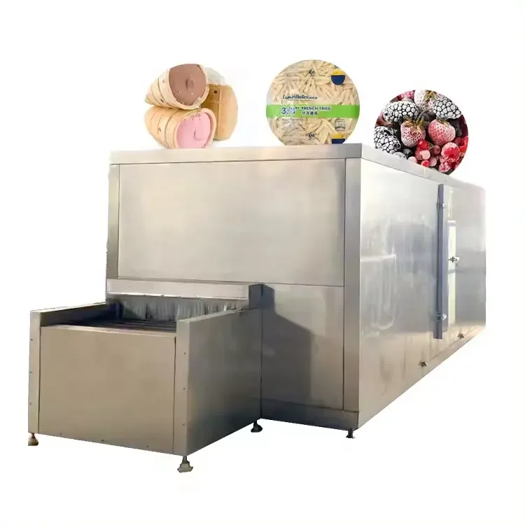Dumplings Quick Iqf Tunnel Freezer for Meatball Freeze Cold Storage Design Room Fast Freezing Quick Cooler blast freezer blast frozen