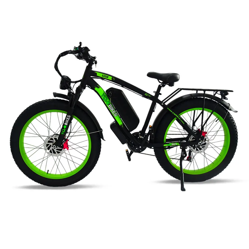 fast electric bicycle for sale HappyRun G70 Dual Battery Cargo Bike Utility Green / With Rear Rack climbing capabilities World's FASTEST Electric "Bicycle" -