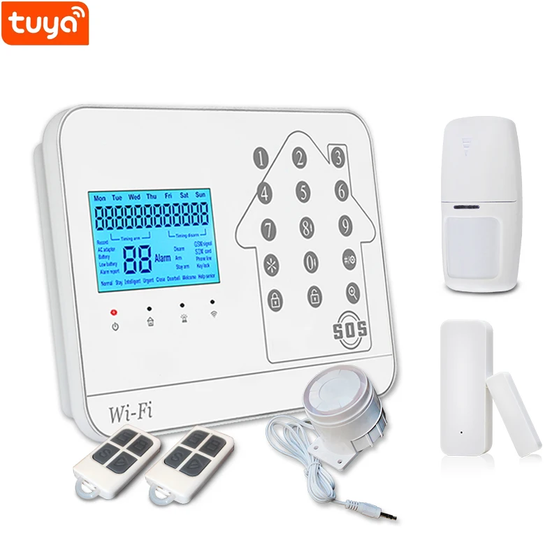 New Design Wireless WiFi Home Security System/Wireless Home Alarm Kit/Sim Card GSM Burglar Alarm WiFi Alarm System