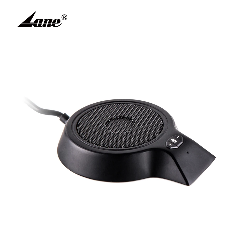 Lane M100 Pro Hot Selling Window Intercom Wired Microphone USB Conference Microphone Computer Desktop Black ABS Singing Speaker
