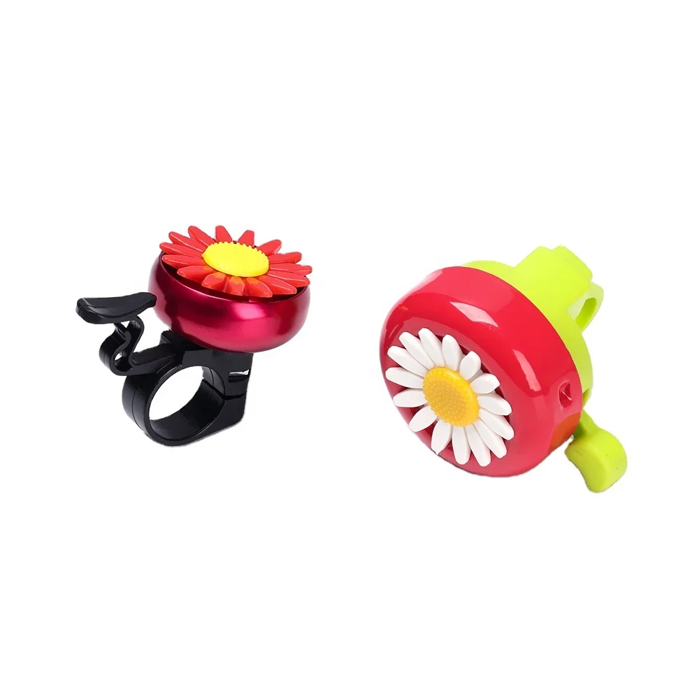 Funny Bicycle Bell Horns Bike Daisy Flower Children Kid Girls Cycling Ring Alarm 