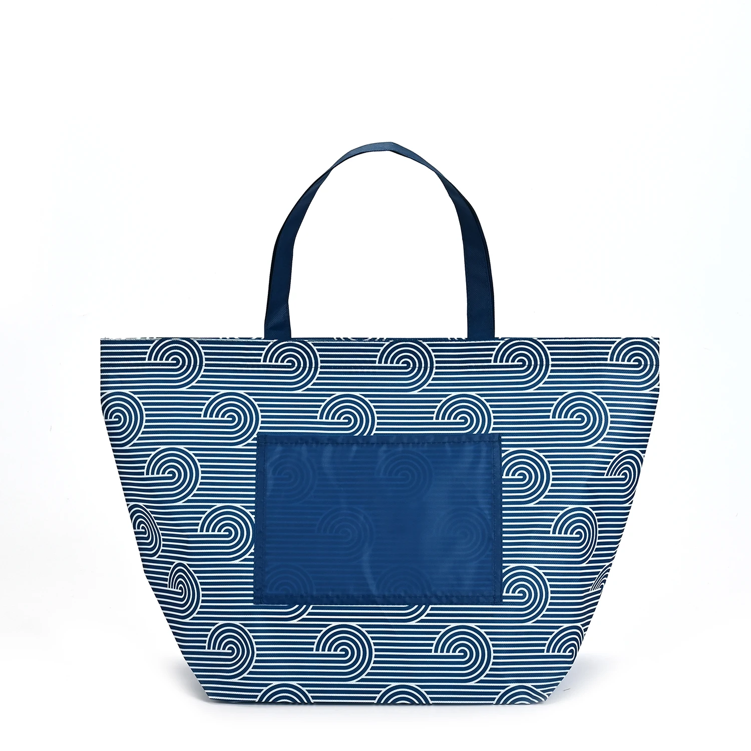 Medium Size Eco-Friendly Non-Woven Tote Bags Custom Logo Reusable PLA PC Shopping Bags with Cartoon Handles factory