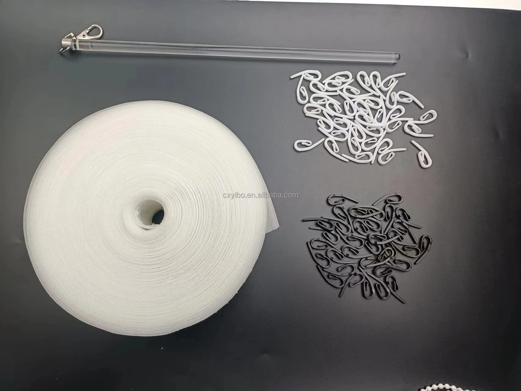 Wave Ripple Fold Curtain Accessories Runner Acrylic Clear Curtain