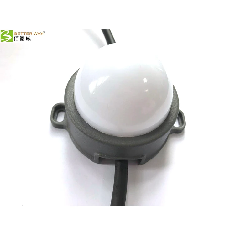 3W DMX LED 60mm Pixel String Light IP67 DC24V RGB Pixel Coin for Outdoor Building Facades