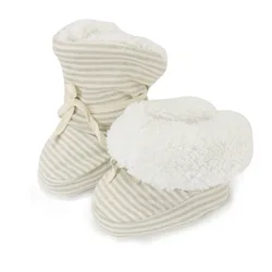Детские ботинки из органического хлопка, носки для новорожденных, мягкая зимняя обувь для малышей