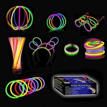 Hot Selling Colorful Luminous Stick Glow Sticks Bracelet Necklaces ...