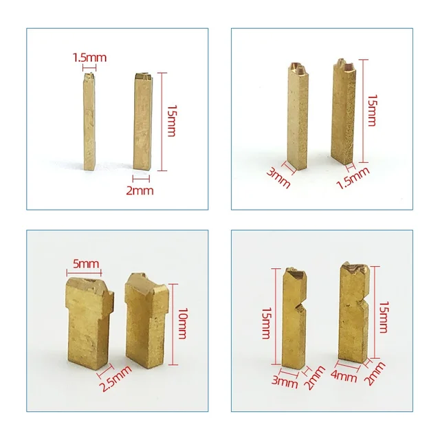 2*3*15Copper Character Coding Machine Accessories Pins & Beads for Date/Batch Coding Label Machines Made in China 3