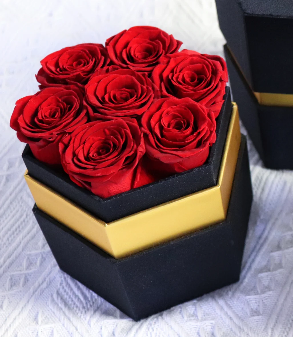 Hot Seller Red Real Preserved Rose Box Eternelle Rosas Preservadas Rosa ...