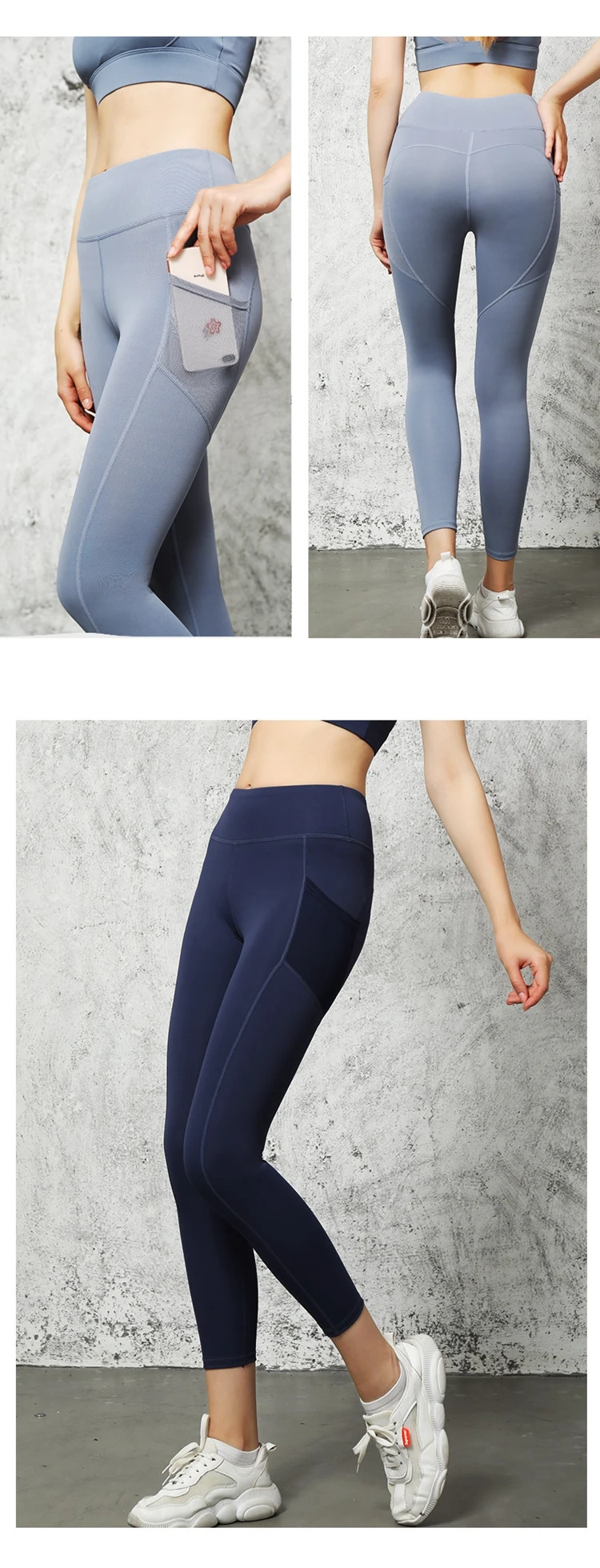 Women High Waisted Customized Seamless Sexy Butt Lifting Leggings