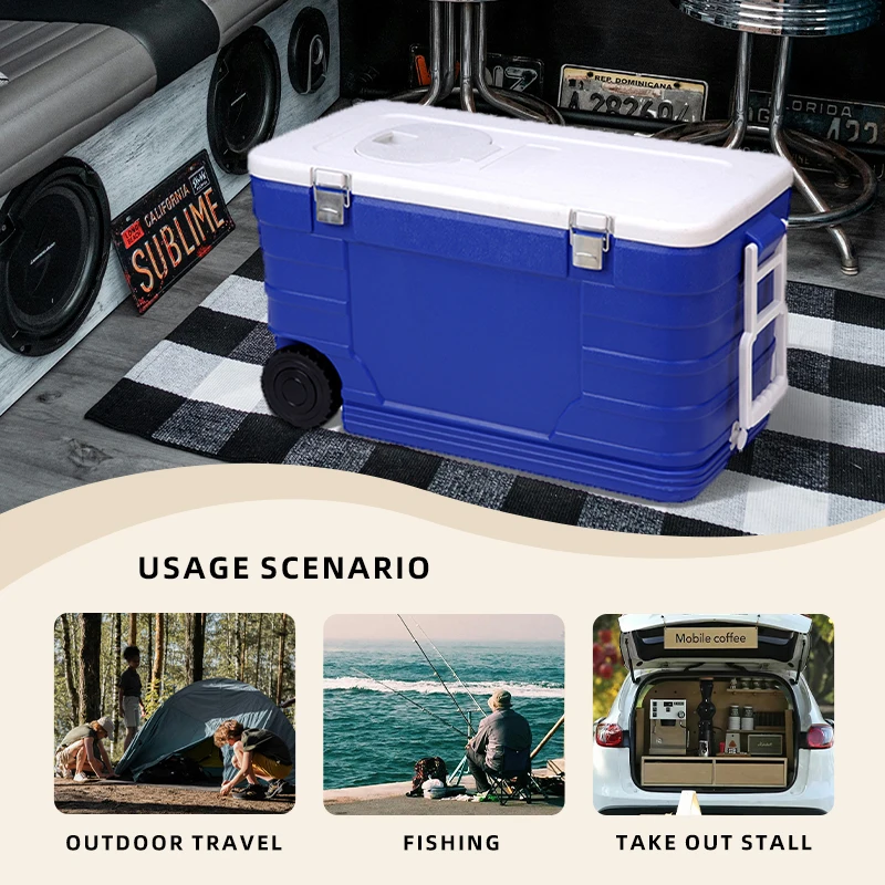Low Temperature Refrigeration Cold Chain Transport Blood Thermal Type Vaccine Carrier Carry Plastic Cooler Box