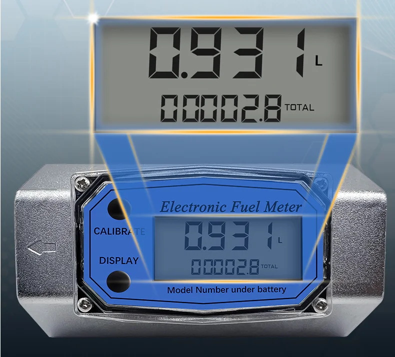 Precision Gasoline Flow Meter for Fuel Efficiency Measures Liquid Fuel Consumption