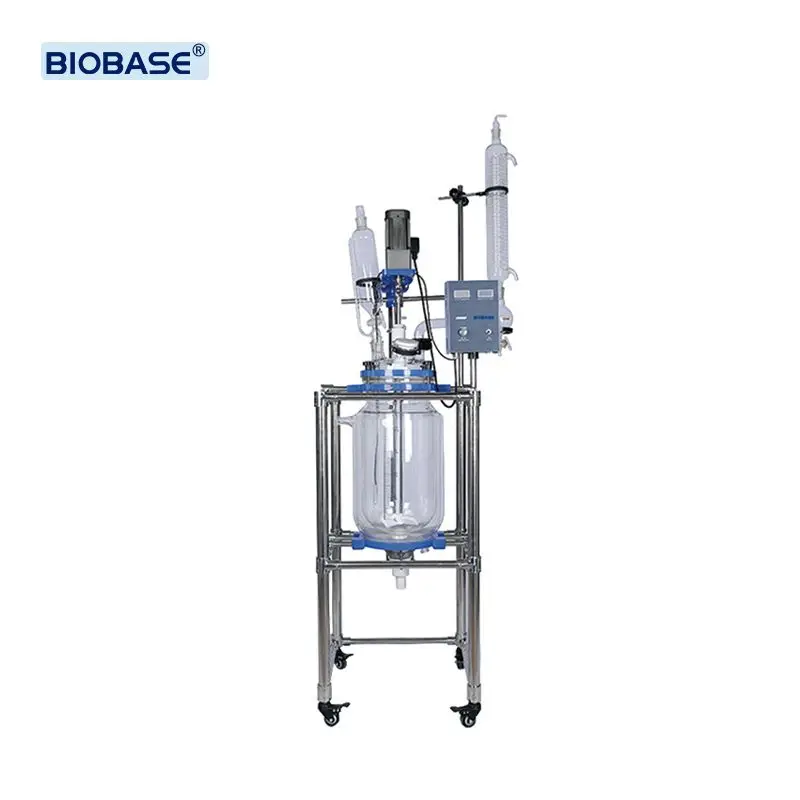 BIOBASE Electric 100L Glass Reactor Lab Chemical Extraction Jacketed Glass Reactor