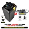 แบตเตอรี่ 72V50AH + ที่ชาร์จ US 72V10A
