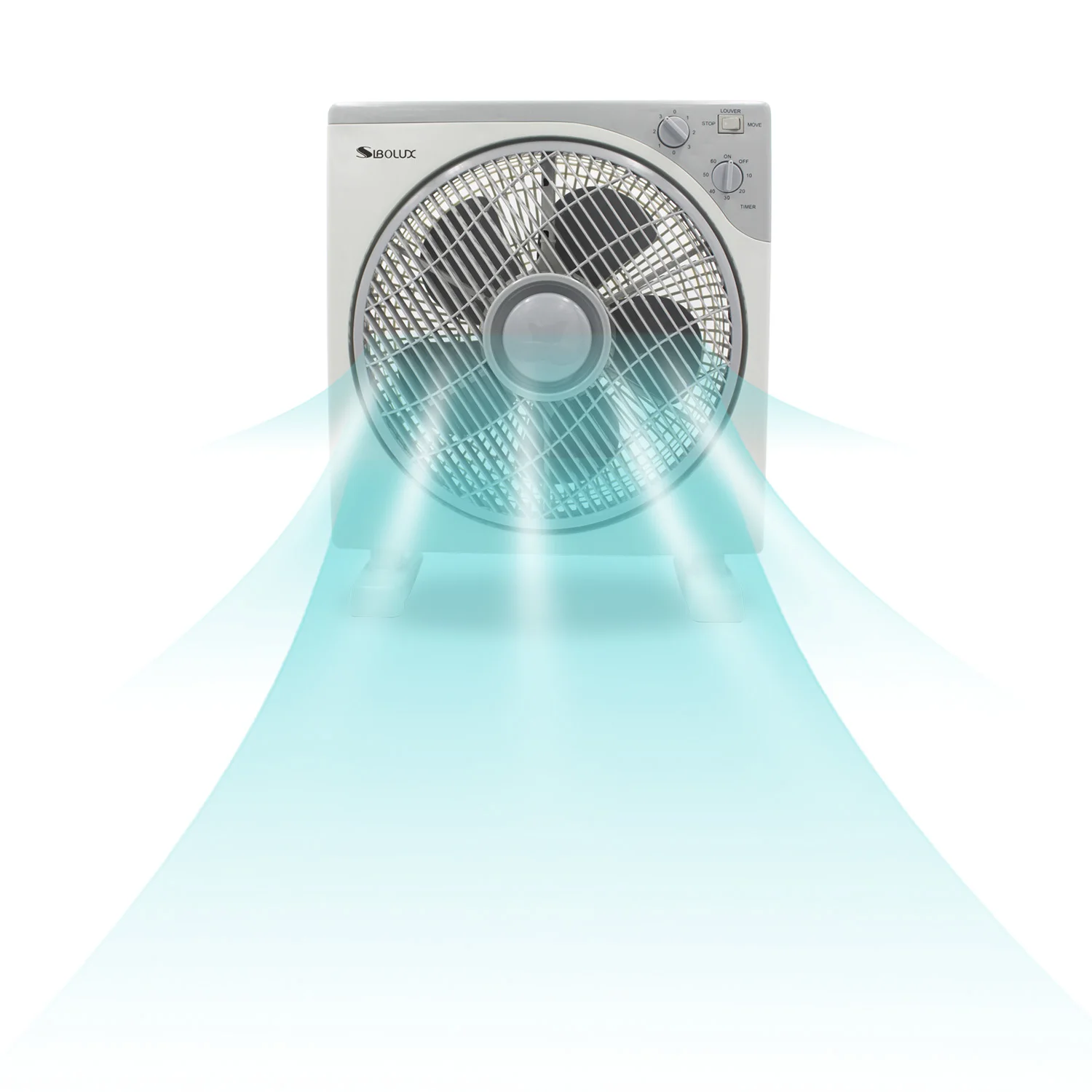 Cheap Office Home Commercial Plastic Electric Table Square Box Fan