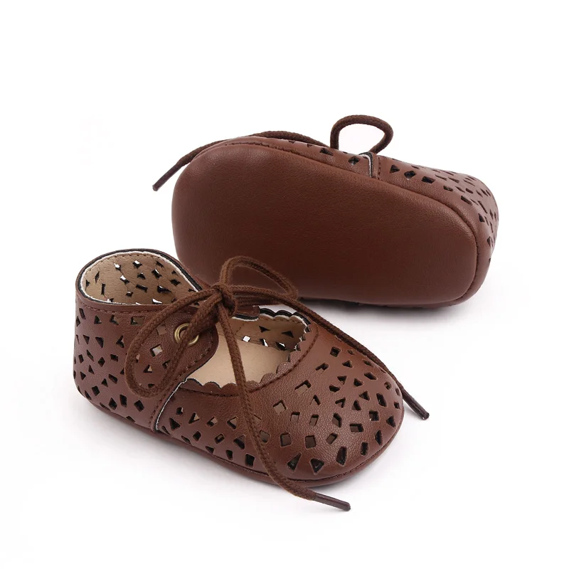 Hollow Breathable Design Summer New Girls Leather Shoes supplier