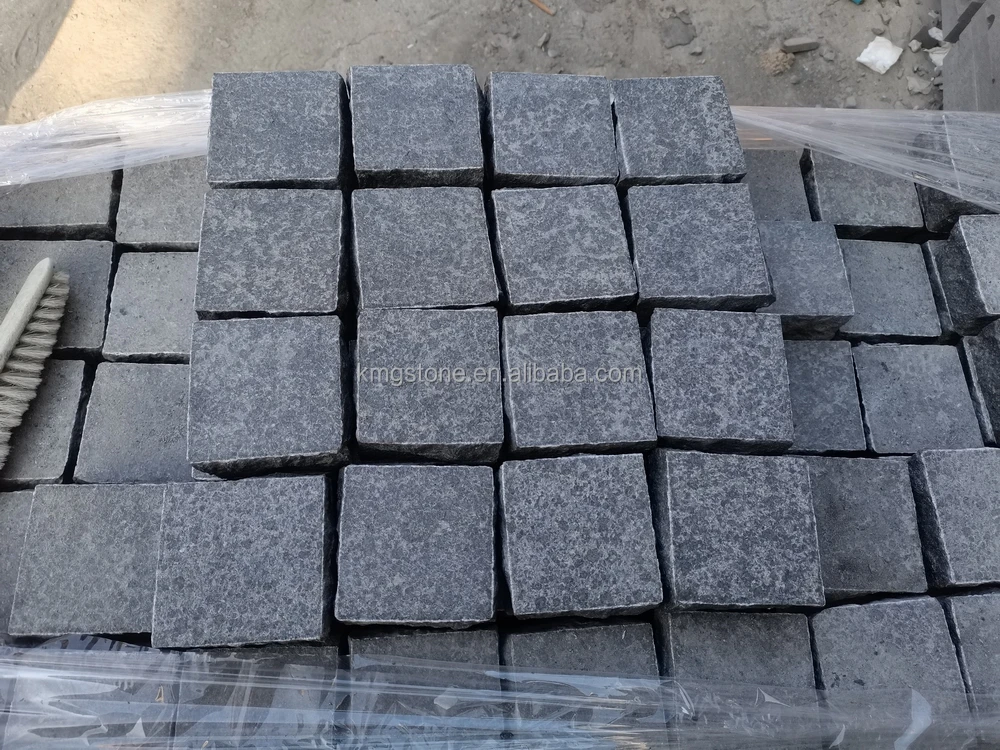 Cheap Outdoor Black Granite Natural Stone Patio Paver Stones Pavers ...