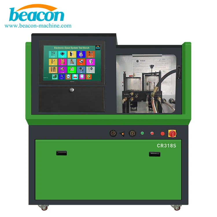Newest Taian Beacon Machine Auto Repair Tester Equipment Cr318s Common Rail and HEUI Injector test Bench with IQA IMA ISA Coding