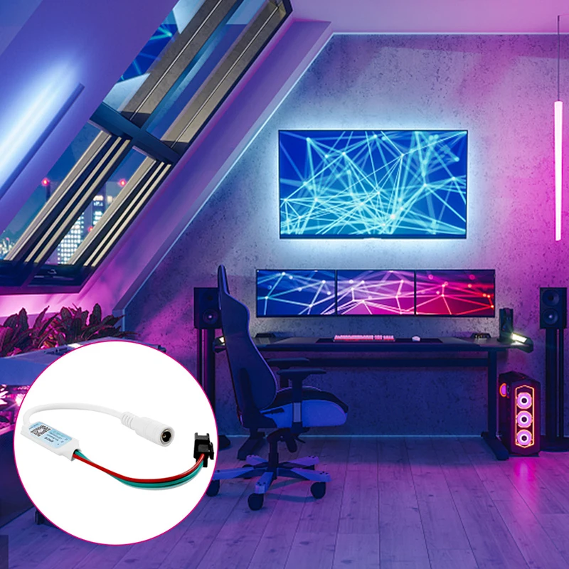 Contrôleur LED Bluetooth SP621E - Lot De 2, 5-24V, Pour Bande RGB WS2811/WS2812B - Application IOS/Android - 13