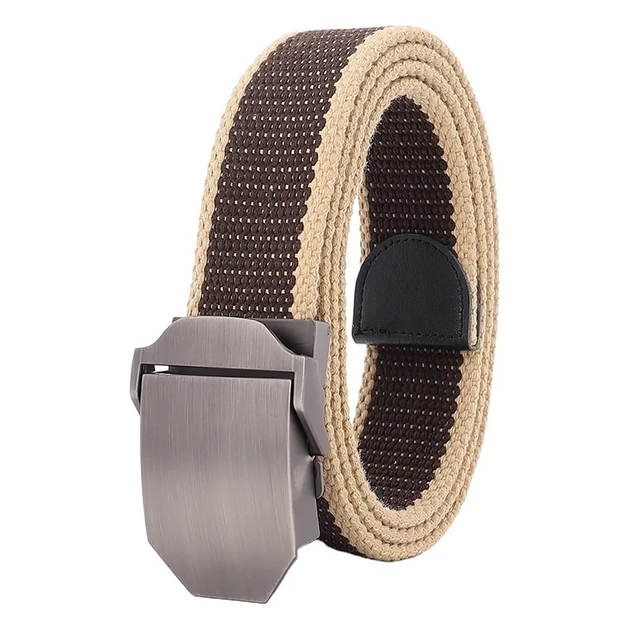 Adjustable Outdoor Adjustable Sports Canvas Belt Men's Youth Belt Casual Jeans Automatic Buckle Tactical Belt