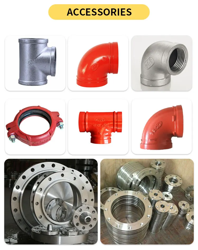 Fire Welded Pipe Fire Fighting Material Painted Weld Carbon Steel Fire