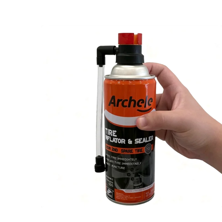 Archele 450ml Quick and Convenient Tire Inflator and Sealer  the Second Spare Tire Car Care Product 12pcs/ctn Accept OEM