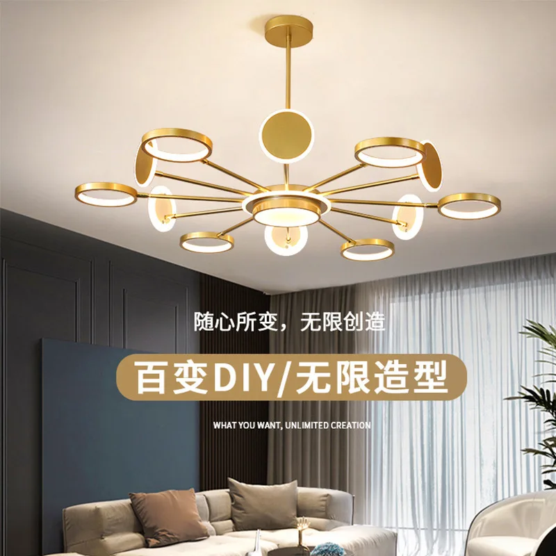 MEEROSEE LED Ceiling Lights Modern Suspension LED Light for Bedroom Fixtures Chandelier MD87123