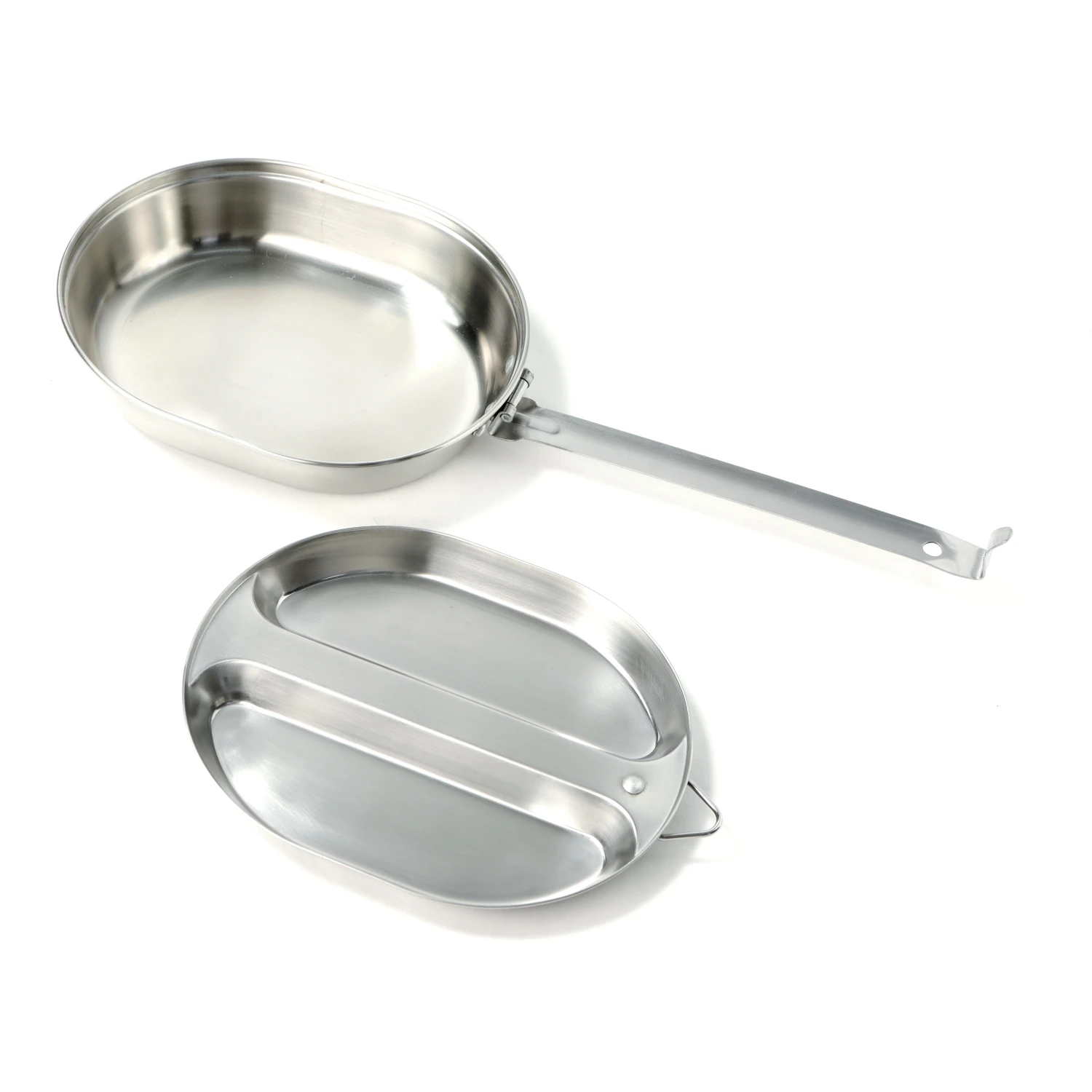 MFH Brand Mess Kit set camping hiking trekking stainless steel mess kit pot pan main image 1