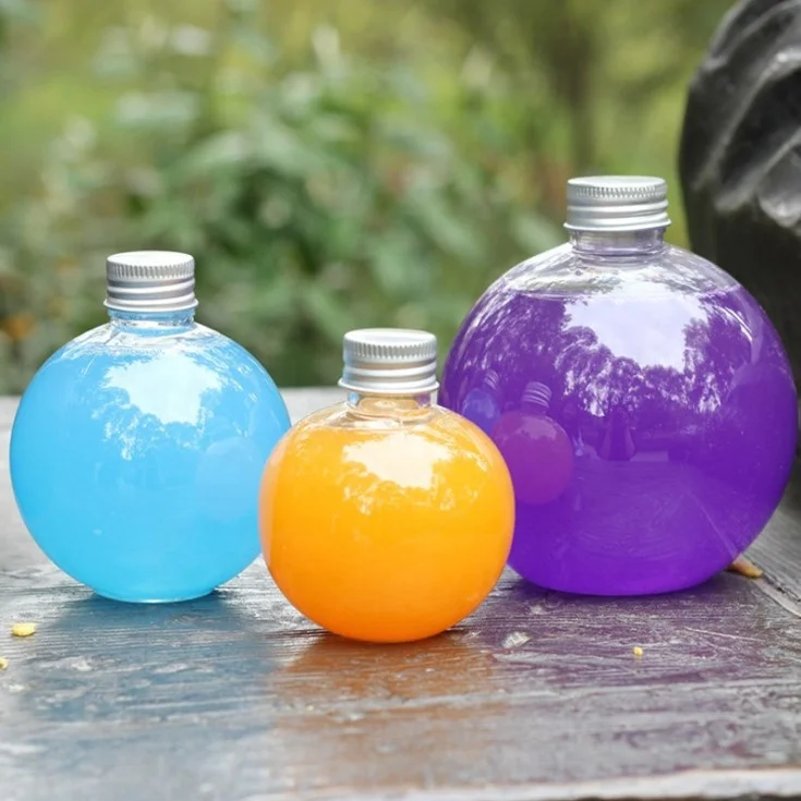 pet en plastique sphère bouteille 250ml eau orange jus bouteilles de  boisson