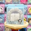 Diadema de terciopelo blanca, set de 3 piezas - caja de regalo