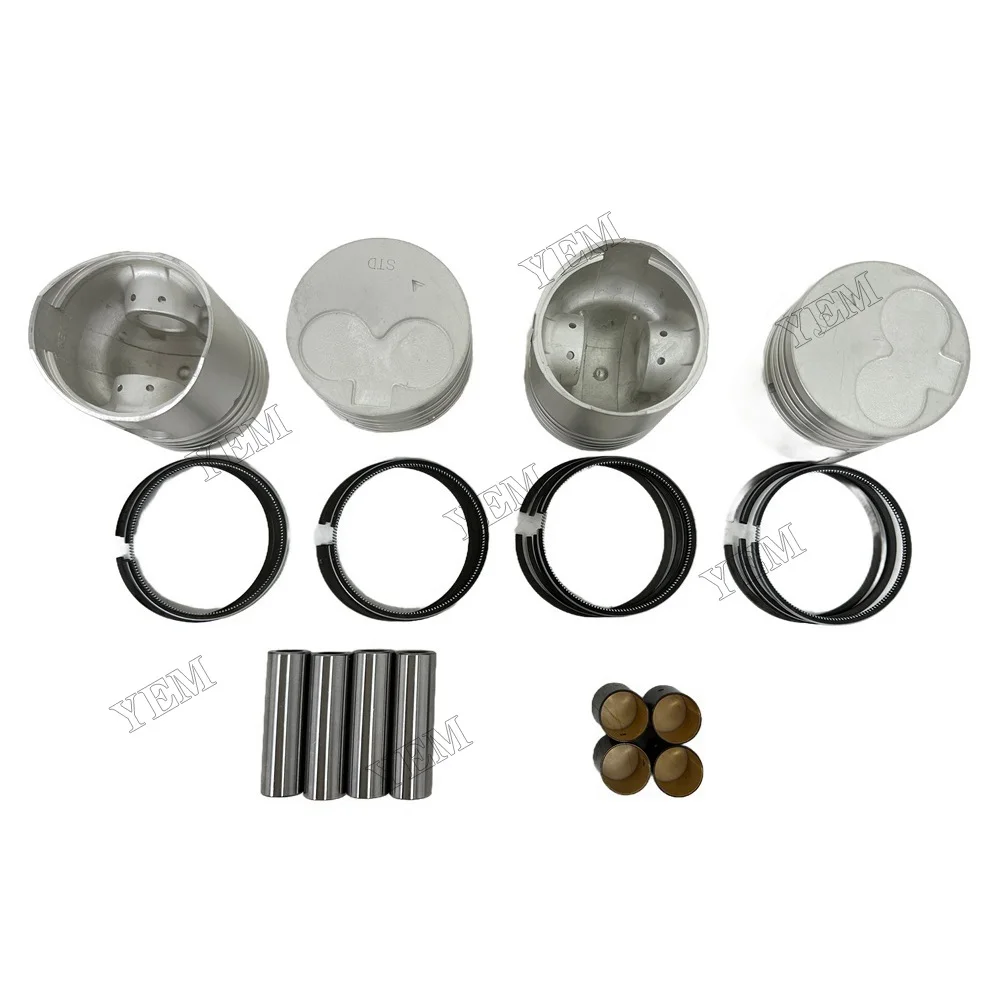 Cylinder Piston and Piston Ring Kit Suitable for Mitsubishi K4Ds Engine Replacement Parts 2