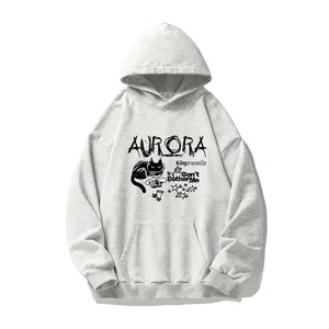 OEM & ODM 100% Cotton Hooded Sweater Spring New Fashion Brand with Digital Printing Graffiti Autumn Season Solid Pattern